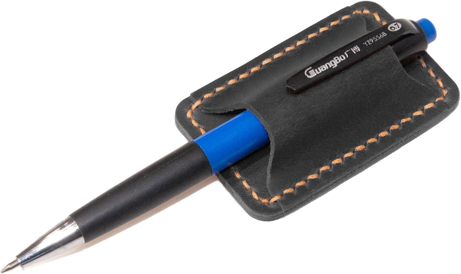 imagePen Holder ClipLeather Notepad AccessoryLeather pen Pencil Holder Clip for Notebook JournalSingle Pen HolderPerfect Gift