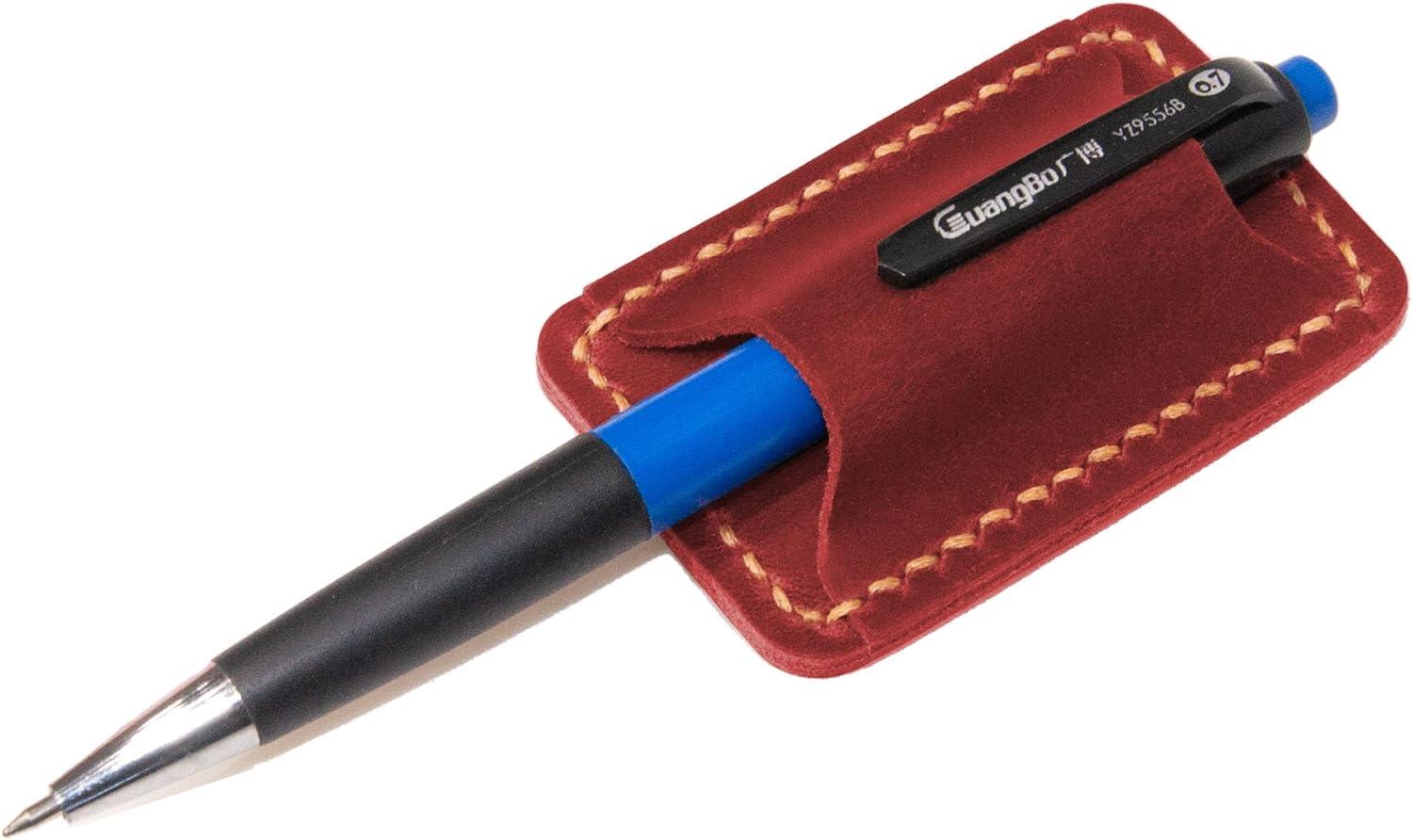 imagePen Holder ClipLeather Notepad AccessoryLeather pen Pencil Holder Clip for Notebook JournalSingle Pen HolderPerfect Gift