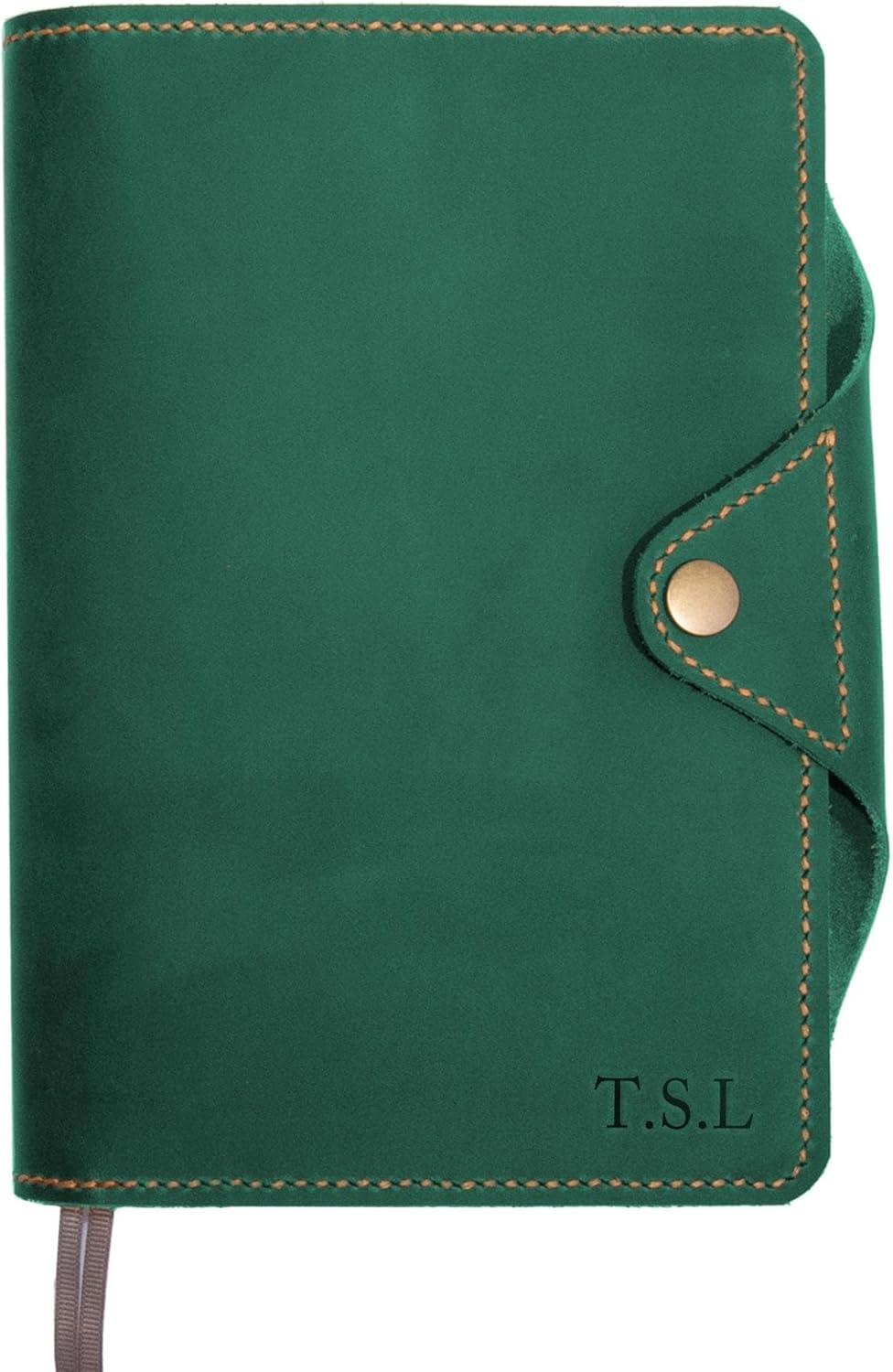 imagePersonalized Refillable Leather Journal Vintage Leather Journal Cover A5Customized Gift
