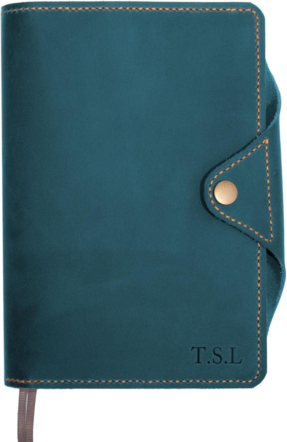 imagePersonalized Refillable Leather Journal Vintage Leather Journal Cover A5Customized Gift