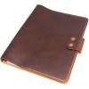 Personalized Leather Binder 3-Ring, Fit 3 Hole 8.5 X 11 Refill Paper, Folio Leather Business Organizer
