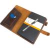 Personalized Leather for Moleskine Classic Cover with pen holder, 5″ x 8.25″ Notebook Cover, Refillable Journal, Field Notes Cover Leather