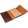 Personalized Refillable Leather Journal Cover for Moleskine Cahier Notebook Pocket size with pen holder 3.5″ x 5.5″ Field Notes Cover
