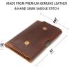Personalized Refillable Leather Journal Cover for Moleskine Cahier Notebook Pocket size with pen holder 3.5″ x 5.5″ Field Notes Cover