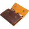 Personalized Refillable Leather Journal Cover for Moleskine Cahier Notebook Pocket size with pen holder 3.5″ x 5.5″ Field Notes Cover