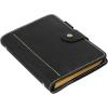 Personalized Size A5 6 Ring Leather Refillable Planner Binder, Travelers Journal, Sketchbook, Distressed Leather, Travel Journal For Men Women （Lined Paper 160 Pages）(Black), Customized Gift