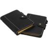 Personalized Size A5 6 Ring Leather Refillable Planner Binder, Travelers Journal, Sketchbook, Distressed Leather, Travel Journal For Men Women （Lined Paper 160 Pages）(Black), Customized Gift