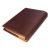 Turbosnail Personalized Size A5 6 Ring Leather Refillable Planner Binder, Travelers Journal, Sketchbook, Distressed Leather, Travel Journal For Men Women （Lined Paper 160 Pages）