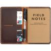 Handmade Leather Cover For 3.5″X5.5″ Notebooks,Leather Journal Cover for Field Notes, Gift For Him (Red)(Brown)