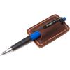 Handmade Leather Pen Holder Clip Notebook Pen Loop Stylish, Leather Pen Holderfor Books, notebook pen pencil holder clip and Practical Pen Organizer Single pen holder (Black)(Single pen holder (Brown))