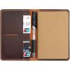 Leather Journal Cover for Moleskine Cahier Notebook Pocket size 3.5″ x 5.5″ Refillable Pocket Cover,Personalized Gift For Him