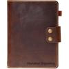 Personalized Genuine Distressed Leather Composition Notebook Cover, 10in× 8in Size; Gift For Men & Women’S, Vintage Rustic Leather Cover Portfolio For Composition, Customized Gift