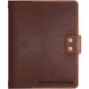 Personalized Leather Binder 3-Ring, Fit 3 Hole 8.5 X 11 Refill Paper, Folio Leather Business Organizer