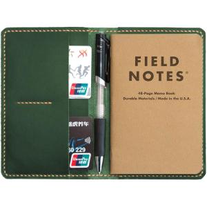 Handmade Leather Cover For 3.5″X5.5″ Notebooks,Leather Journal Cover for Field Notes, Gift For Him (Red)(Green)