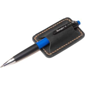 Handmade Leather Pen Holder Clip Notebook Pen Loop Stylish, Leather Pen Holderfor Books, notebook pen pencil holder clip and Practical Pen Organizer Single pen holder (Black)(Single pen holder (Black))