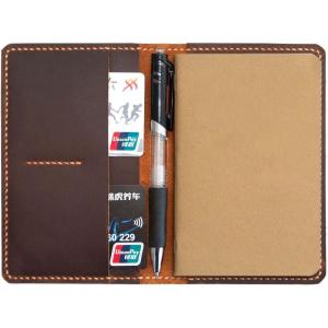 Leather Journal Cover for Moleskine Cahier Notebook Pocket size 3.5″ x 5.5″ Refillable Pocket Cover,Personalized Gift For Him