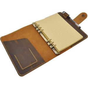 Leather Journal,Vintage A5 Size Leather Organizer Agenda,Refillable Custom Notebook Travel Journal,Handmade Journal,Notebook Personalized Wedding Gift