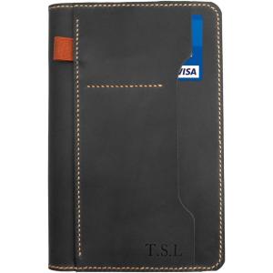 Personalized Leather Journal Cover for Moleskine Large Size Hard Cover Notebook, Handmade Leather Cover for 5″x8.25″ Hardback Notebook,with pen holder Notebook Cover
