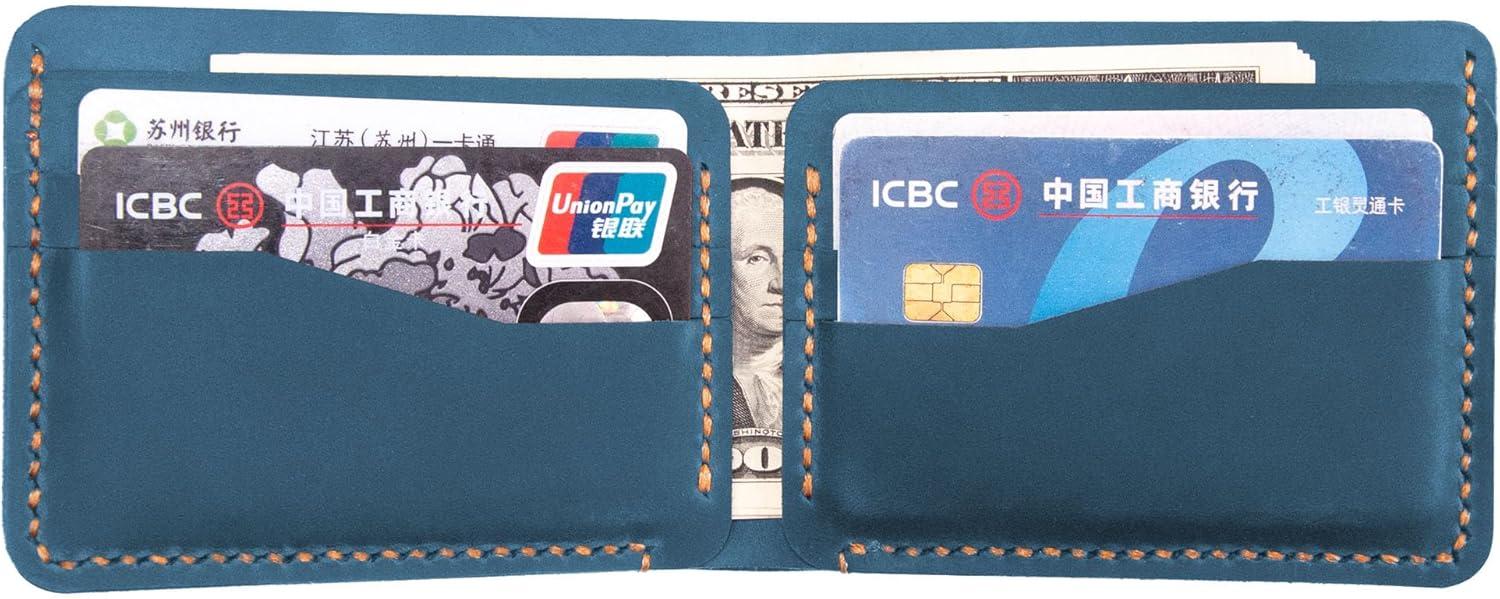 image:imagePersonalized Bifold Wallet Handmade Wallet for MenSlim Leather Wallet Man Wallet Gift for Anniversary Graduation Dad Boyfriend Engraved Custom Wallet