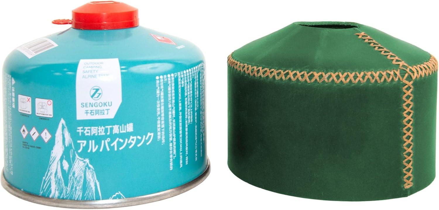 image:imagePersonalized Camping Gas Cover Genuine Leather Fuel Canister Protector Camping Stove Gas Cover Gas Canister CoverBushcraft Stove CoverLeather Cover
