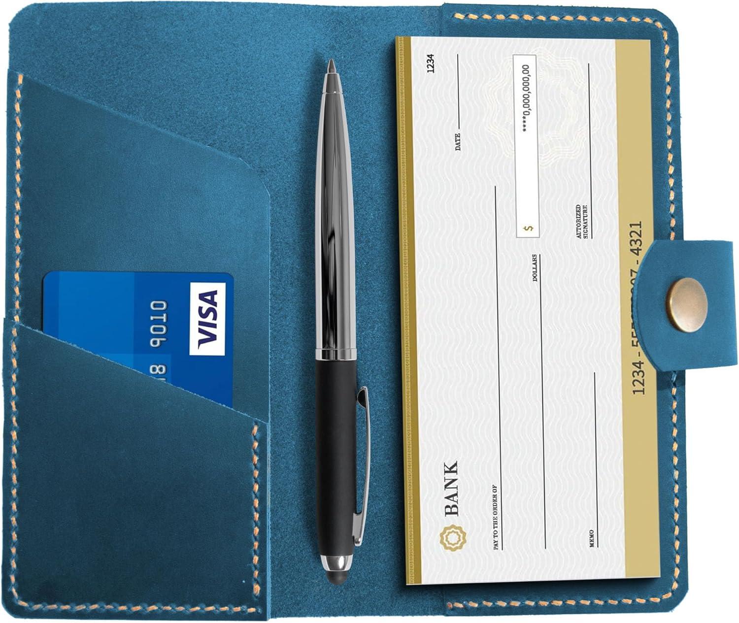 image:imagePersonalized Checkbook Cover Leather Checkbook Checkbook Wallet And Holder Checkbook Case Custom Checkbook Custom Checkbook Covers Gift For HimCustomized Gifts