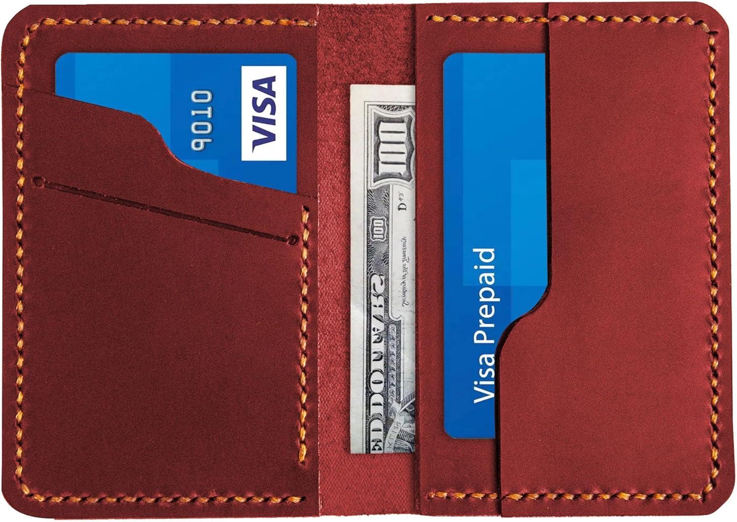 image:imagePersonalized Leather for Men ampamp Women Front Pocket Card Holder Minimalist Wallet Front Pocket Wallet Leather Card Sleeve Minimalist Handmade Card Holder
