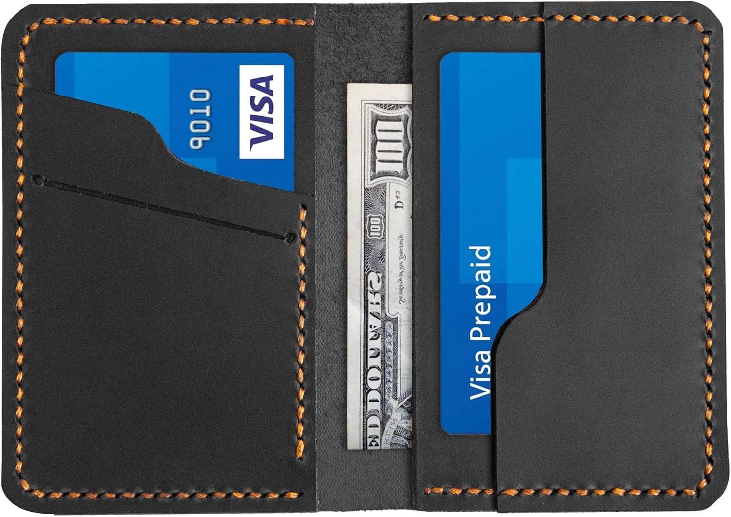 image:imagePersonalized Leather for Men ampamp Women Front Pocket Card Holder Minimalist Wallet Front Pocket Wallet Leather Card Sleeve Minimalist Handmade Card Holder