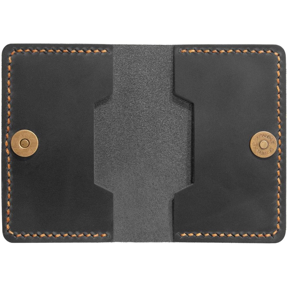 image:imageLeather Card Holder Origami Wallet Coin Purse Case Credit Card Wallet Credit Card Holder Magnet button wallet Christmas gifts BrownBlack