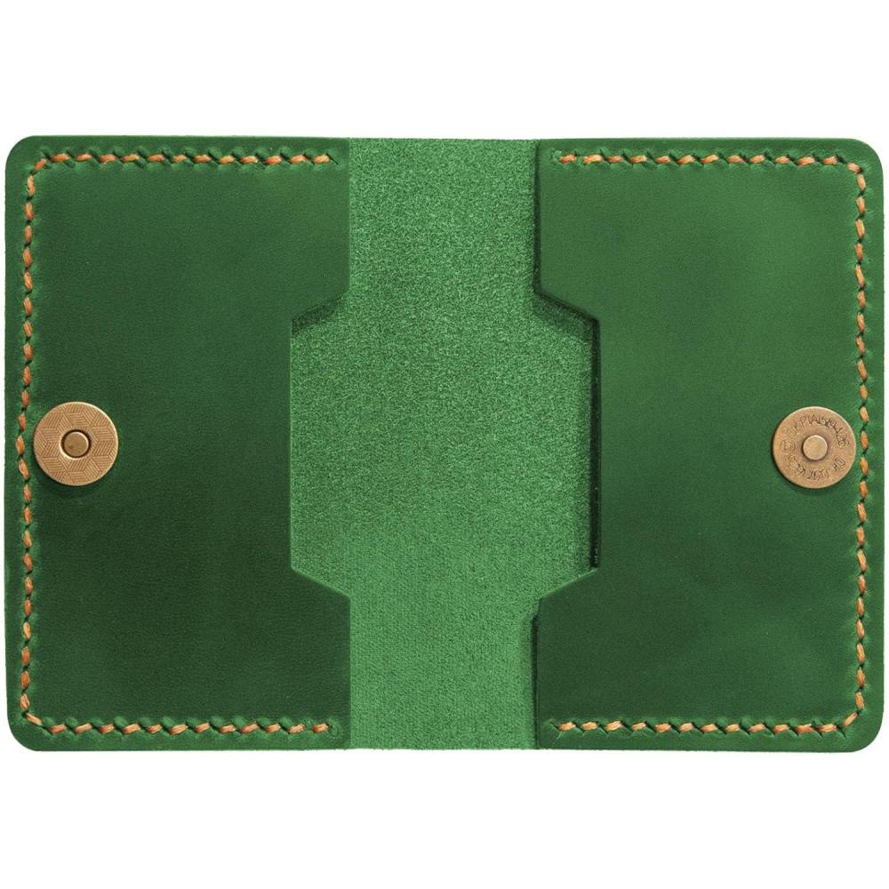 image:imageLeather Card Holder Origami Wallet Coin Purse Case Credit Card Wallet Credit Card Holder Magnet button wallet Christmas gifts BrownGreen