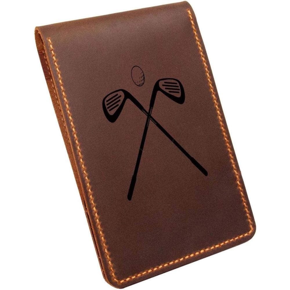 image:imageLeather Golf Scorecard ampamp Yardage Book Holder Personalized Golf Gift Yardage Book Holder Gifts for Dad Gifts for Golfers Pattern 6Pattern 1