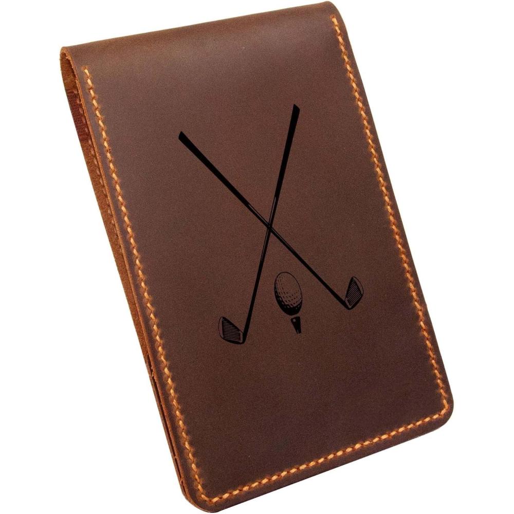 image:imageLeather Golf Scorecard ampamp Yardage Book Holder Personalized Golf Gift Yardage Book Holder Gifts for Dad Gifts for Golfers Pattern 6Pattern 2