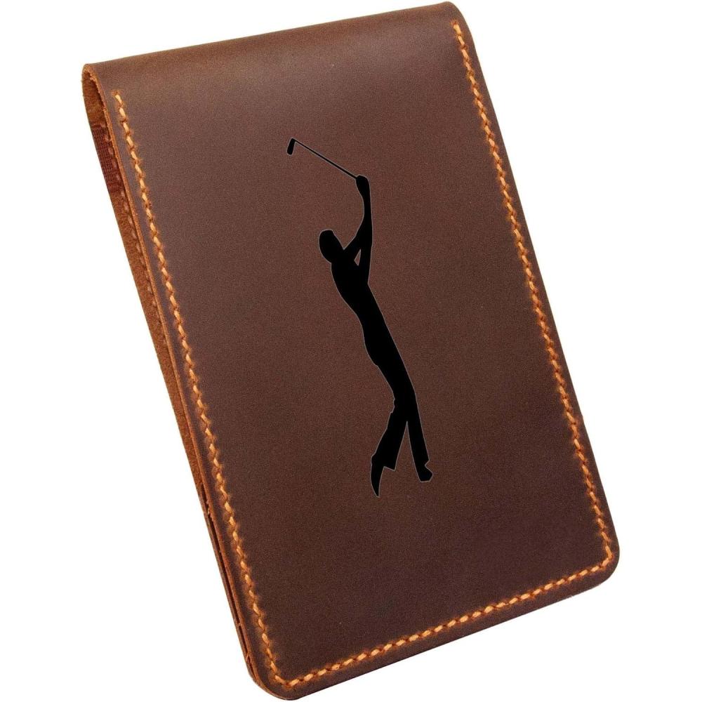 image:imageLeather Golf Scorecard ampamp Yardage Book Holder Personalized Golf Gift Yardage Book Holder Gifts for Dad Gifts for Golfers Pattern 6Pattern 6