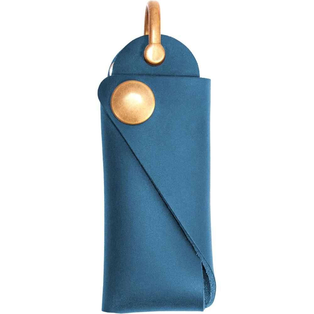 image:imageLeather Key Fob Key Organizer Leather Key CaseBlue