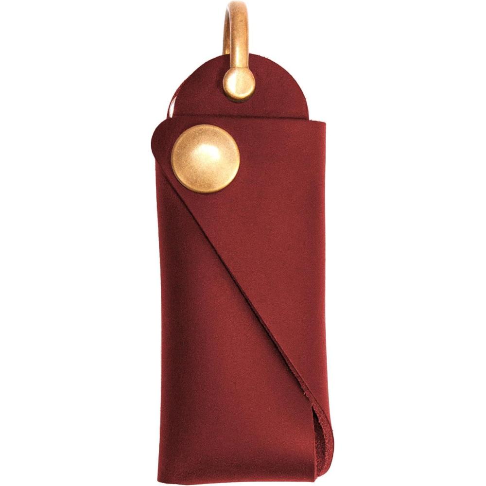 image:imageLeather Key Fob Key Organizer Leather Key CaseRed