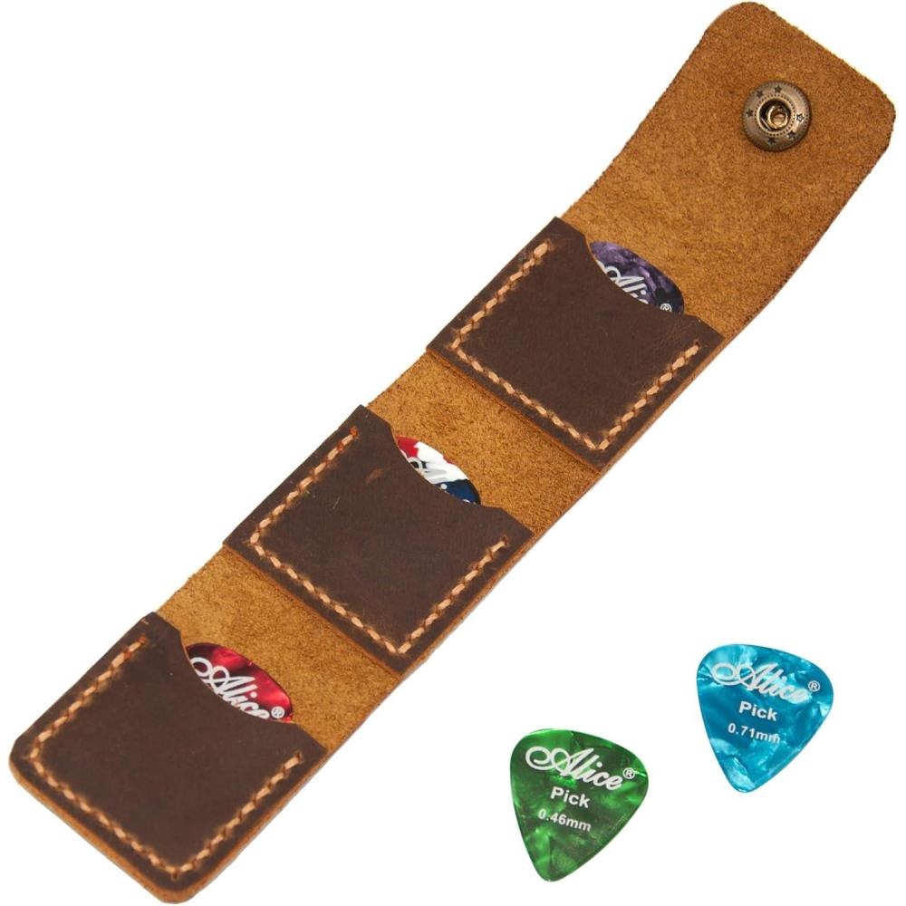 image:imagePersonalized Guitar Pick Leather Case Guitar Pick Holder Christmas Gift Custom Guitar Pick Unique Guitar Pick Electric GuitarCustomized Gifts