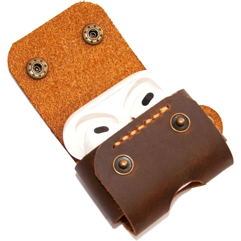 image:imagePersonalized Leather Airpods Pro Case Leather Airpods 3 Gen Case Cover Engraved Airpods Case KeychainCustom Birthday GiftValentines Day Gift For Her Him