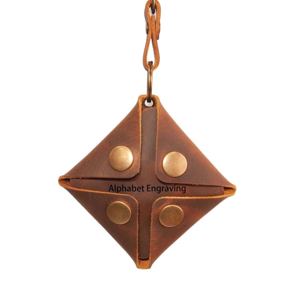 image:imagePersonalized Leather Coin Pouch Handmade Change Leather Case Keychain Wallet Minimalist Coin Purse Earphone Case Jewelry Pouch Small Leather Gift