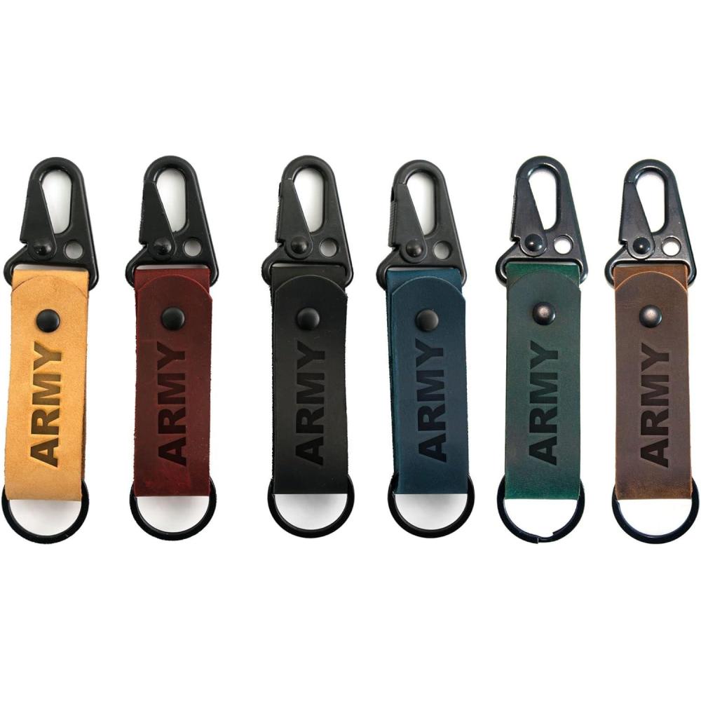 image:imagePersonalized Leather Keychain Leather Keychain Key Ring Key Organizer Genuine Leather Car Keychain Personalized Gift For Him Or HerCustomized Gift