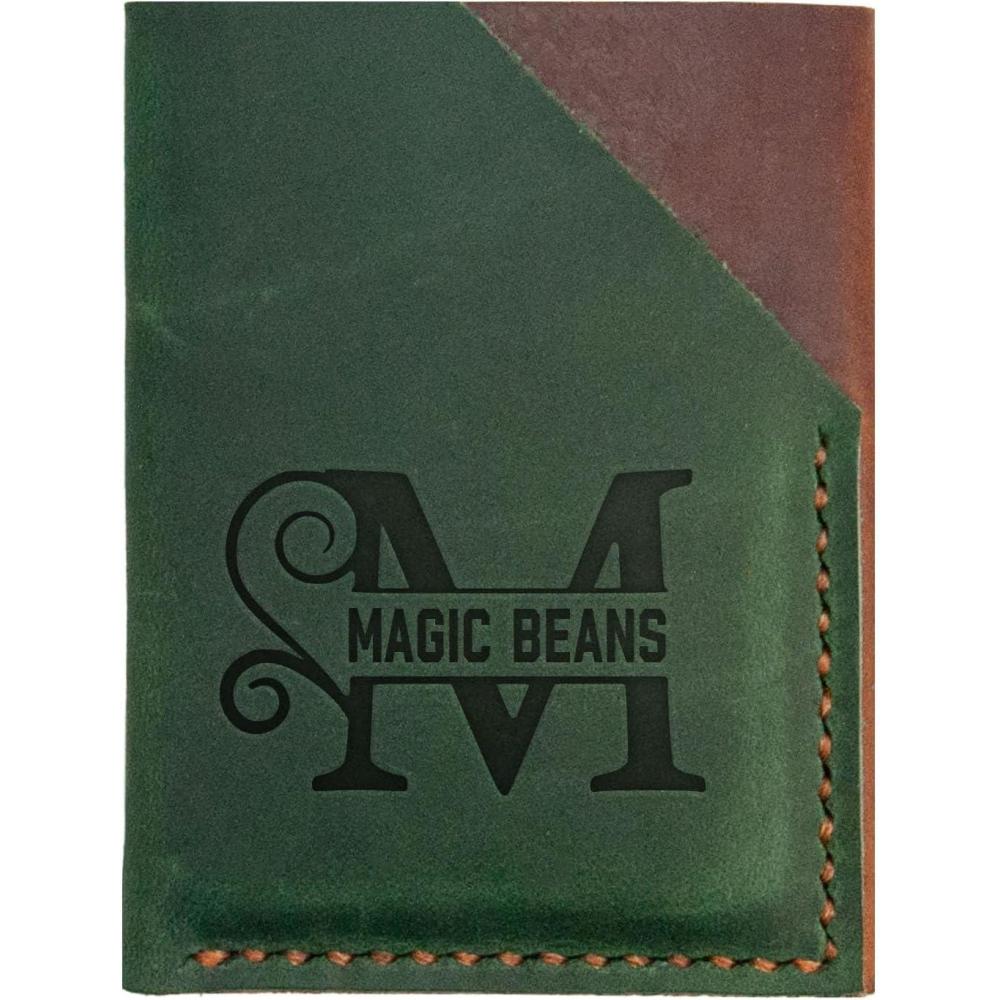 image:imagePersonalized handmade minimalist vertical card walletGreenBrown Leather Card Holder Small Leather Credit Card Holder Wallet Front Pocket Wallet Leather Card Sleeve