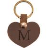 Custom Personalized Leather Heart Keychain, Initials Name Key Chain, Monogrammed Leather Tag, Mothers Day Gift,Couple Anniversary Gift,Customized Gifts