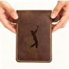 Golf Scorecard Holder Leather Hand Stitched, Yardage Book Holder, Gift for Him, Gift for Dad, Leather Golf Gifts