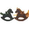 Handmade Leather Bag Charms, Totes & Duffels, Cute Pony Keychain, Stylish Leather Bag Accessories, Office Desk Decoration Decompression Toy Christmas Ornament Leather Rocking Horse