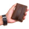 Leather Card Holder, Custom Minimalist Cardholder, Credit Card Holder, Slim Card Holder Gift, Credit Card Holder, Small Leather Card Wallet,Business Card Case (Brown)(Brown)