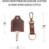 Leather Key Cover, Leather Key Cap, Key Covers for House Keys, Key Cover, Personalized Key Cap, Leather Key Cover,Leather key fob Belt loop, Leather two pieces Gift