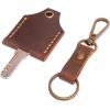 Leather Key Cover, Leather Key Cap, Key Covers for House Keys, Key Cover, Personalized Key Cap, Leather Key Cover,Leather key fob Belt loop, Leather two pieces Gift