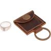 Leather Ring Holder, Wedding Ring Travel Case, Customized Ring Holder, Pouch His and Hers Ring Pouch Engagement Ring Pouch,Ring Pouch, Gym Ring Holder, Earring Keychain Holder