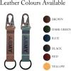 Personalised Leather Keychain, Leather Keyring, Coordinates Keychain, Initial Keychain,Custom Keychain, Anniversary, Wedding, Monogrammed Leather Keyring,Christmas Gift