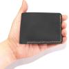 Personalized Bifold Wallet, Handmade Wallet for Men,Slim Leather Wallet, Man Wallet Gift for Anniversary, Graduation, Dad, Boyfriend, Engraved Custom Wallet（Black ）