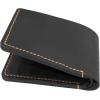 Personalized Bifold Wallet, Handmade Wallet for Men,Slim Leather Wallet, Man Wallet Gift for Anniversary, Graduation, Dad, Boyfriend, Engraved Custom Wallet（Black ）