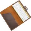 Personalized Checkbook Cover, Men’s Slim Checkbook Covers, Leather Checkbook, Checkbook Wallet and Holder,Custom Checkbook Covers